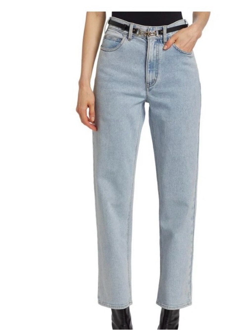 Generation Love Light Blue Straight Leg Cropped Jeans
